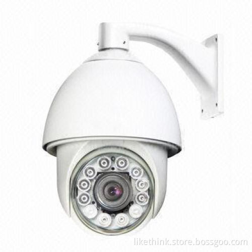 PTZ High-speed Camera with 1/3-inch Sony 700TVL, 27x Zoom, 80-10m IR Distance and Auto Tracking